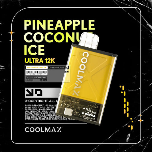 COOLMAX Ultra 12K Disposable Vape Pineapple Coconut Ice